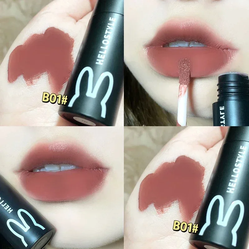 Rouge à Lèvres Punk Gothique, Brune, Jules Satin, Teinte Waterproof, Liquide 256, Brcorporelle, Cosmétique Coréen, 1 Pièce