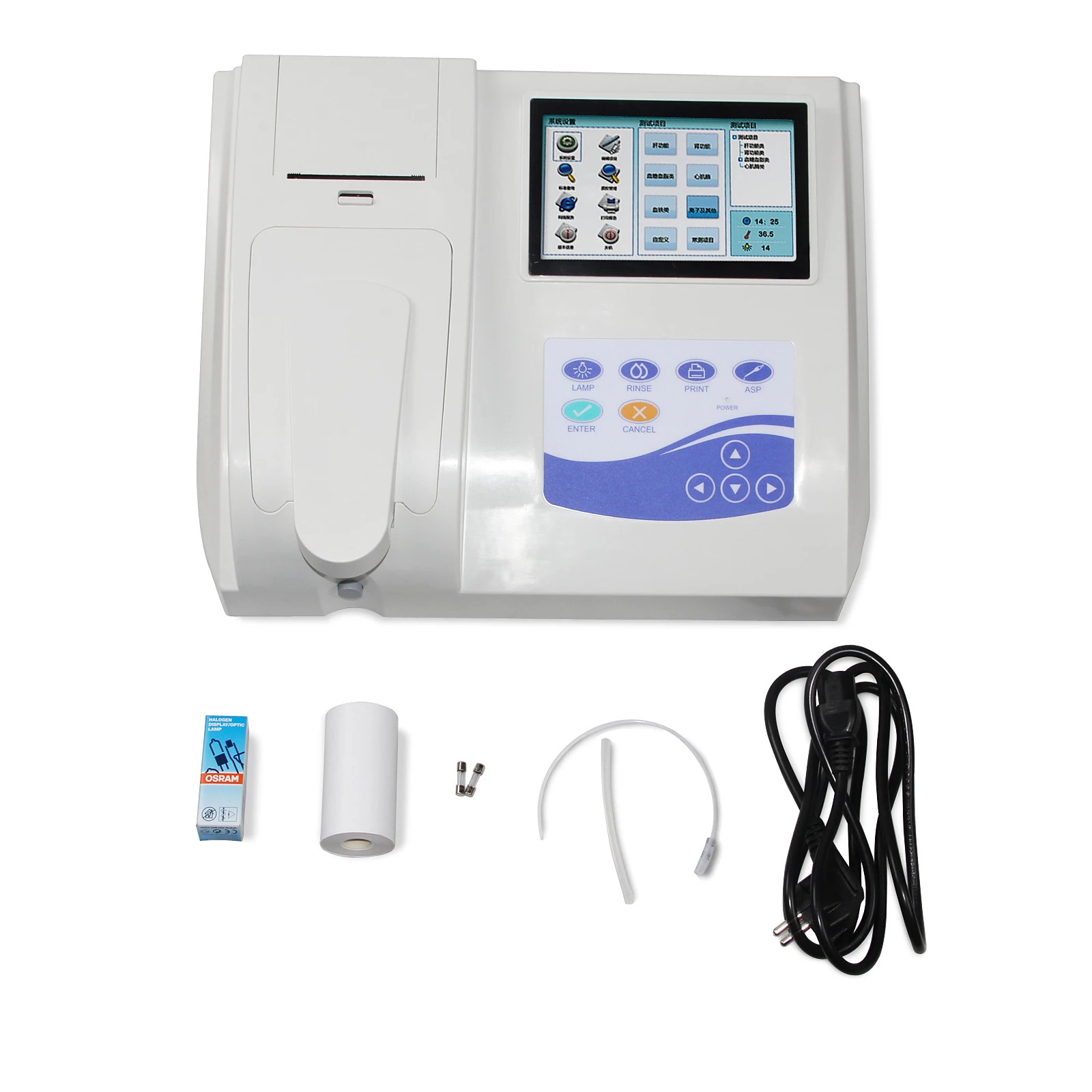 CONTEC Touch Screen BC300 Semi-auto Biochemistry Analyzer, Open reagent Blood glucose,Blood lipids 3 modes