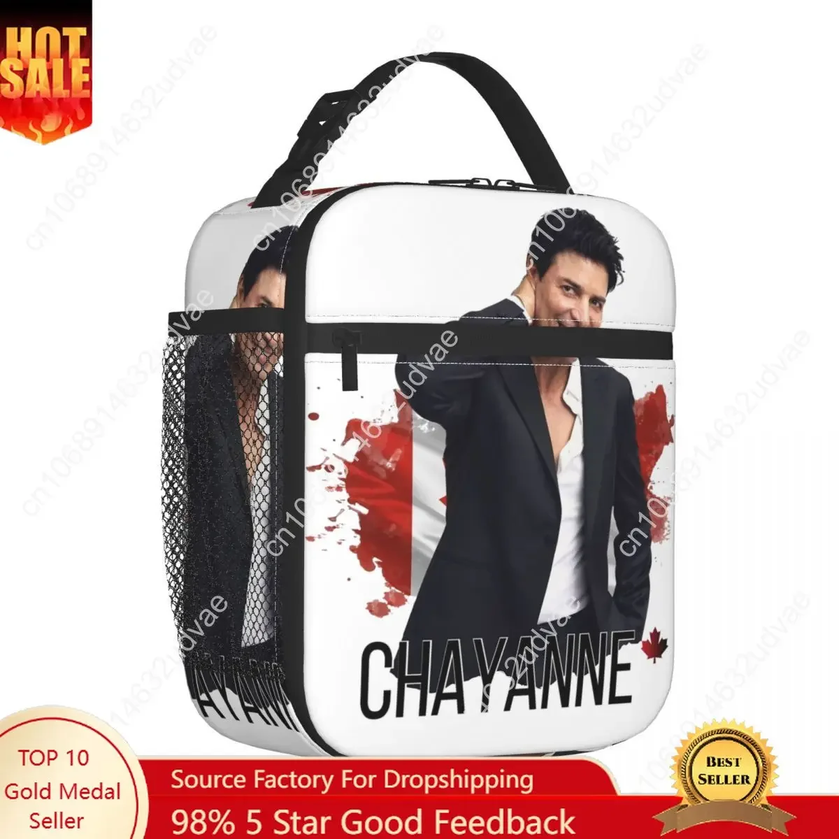 Chayanne Puerto Rican Latin Pop Singer Thermal Insulated Lunch Bags Portable Food Container Bags Cooler Thermal Lunch Boxes