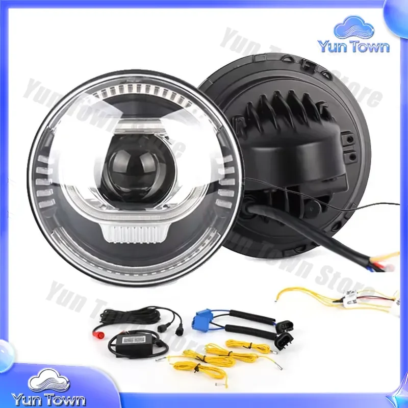 Offroad 7 Inch LED Work Lamp RGB Color 50W DRL for Vehicles Driving Light for Car Accessories for Offroad SUV UTV ATV LED