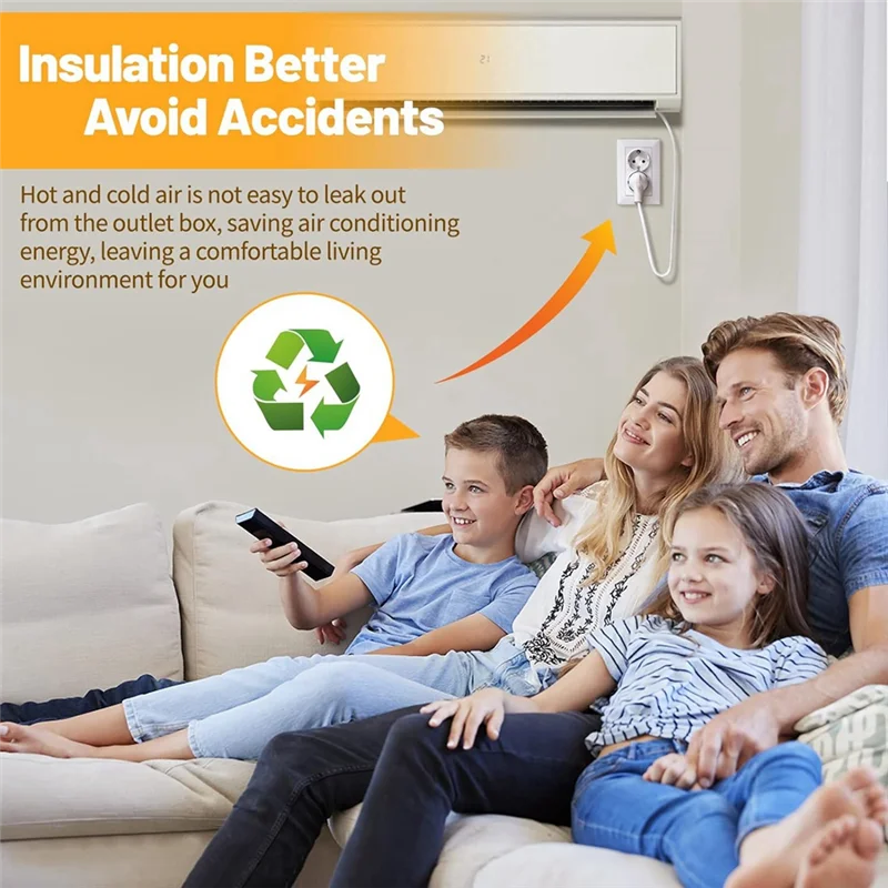 A44F-изоляторы выхода, противоударные герметики, 100 шт. изоляционные прокладки для электрических розеток, прокладка из пенопласта EVA для стены, крышка розетки переключателя