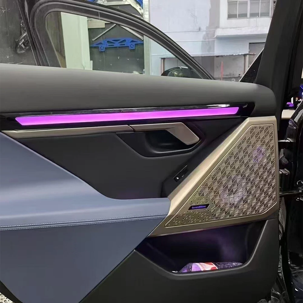 new 11-color LED speaker cover midrange For BMW new 5 Series G60 G68 stereo speakers ambient light trim