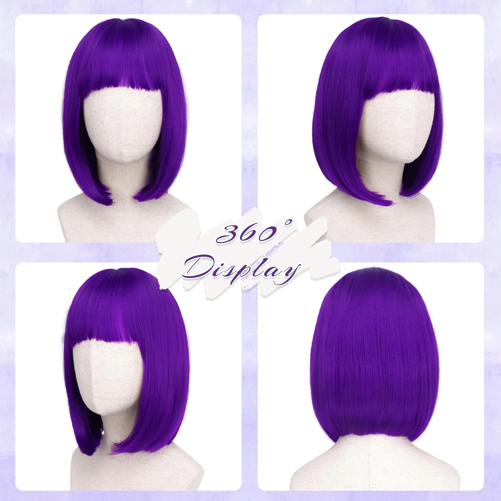 Bobo synthetic wig Halloween wig Cosplay wig Costume play daily party heat-resistant hair cover
