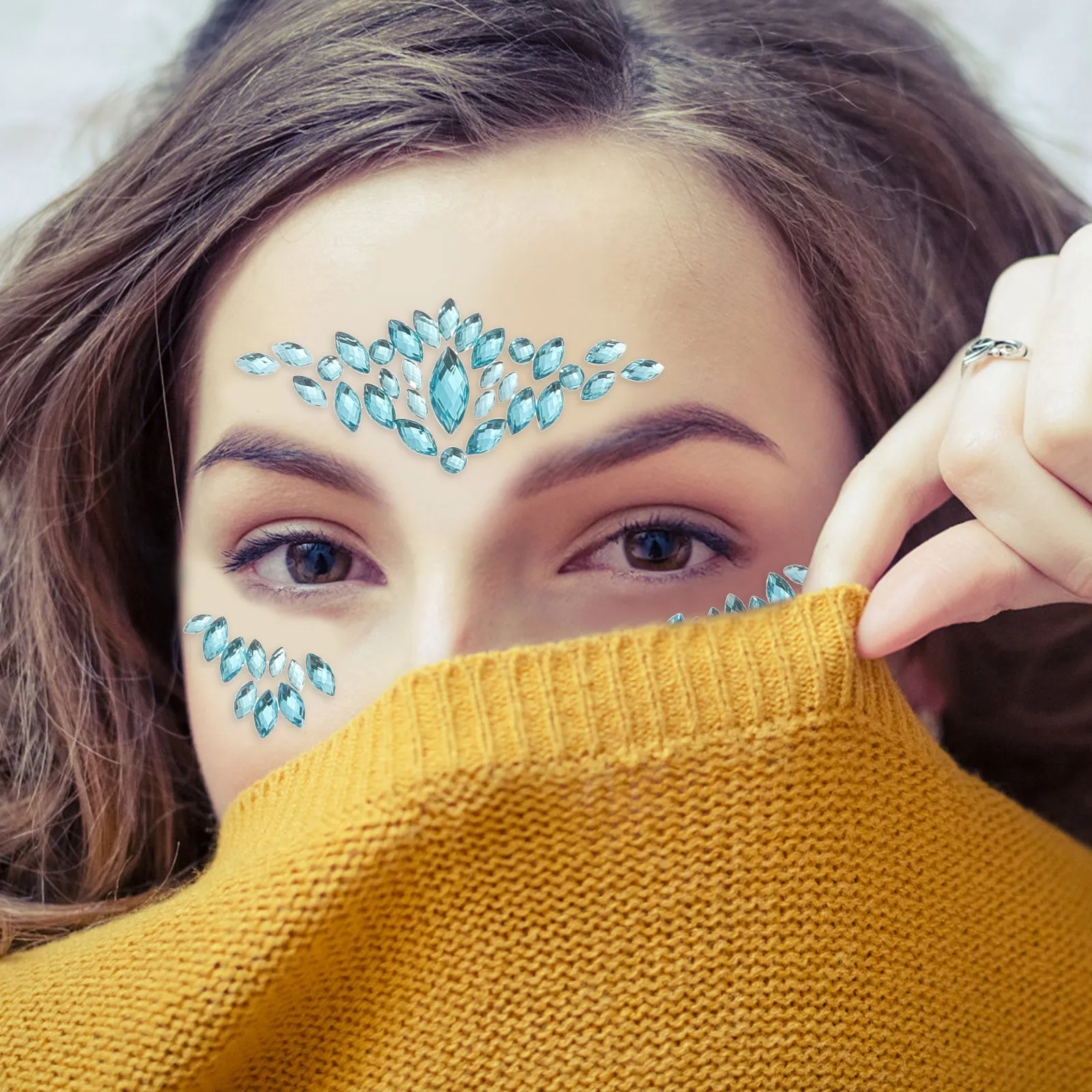 

Face Stickers Rhinestone Tattoos Crystal Gems Body Temporary Eyes Healthy Adult Forehead Eyebrows Cheeks Arms