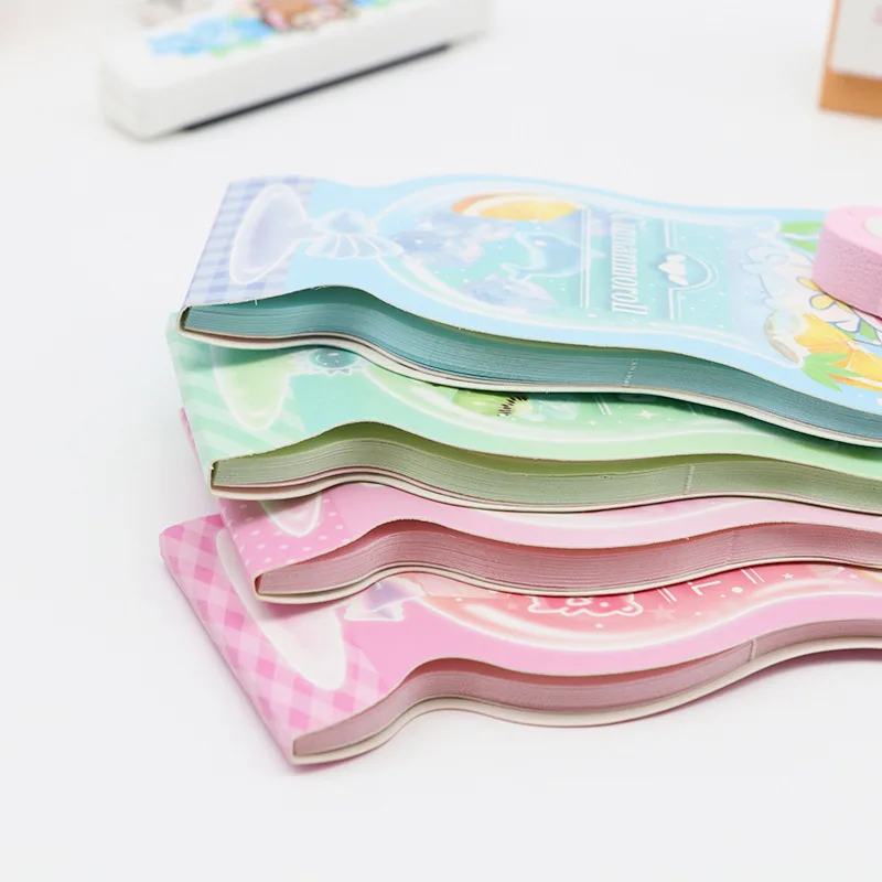 Stationery Sanrio Pochacco Shape Glue Set Cute Sticky Note Book Student Cartoon Heteroideus Memo Pad Wholesale Birthday Gifts