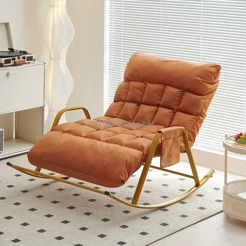 Rocking Chair Double Five-speed Adjustable Net Celebrity Leisure Style Bedroom Technology Cloth Lazy Recliner Sofa Furniture