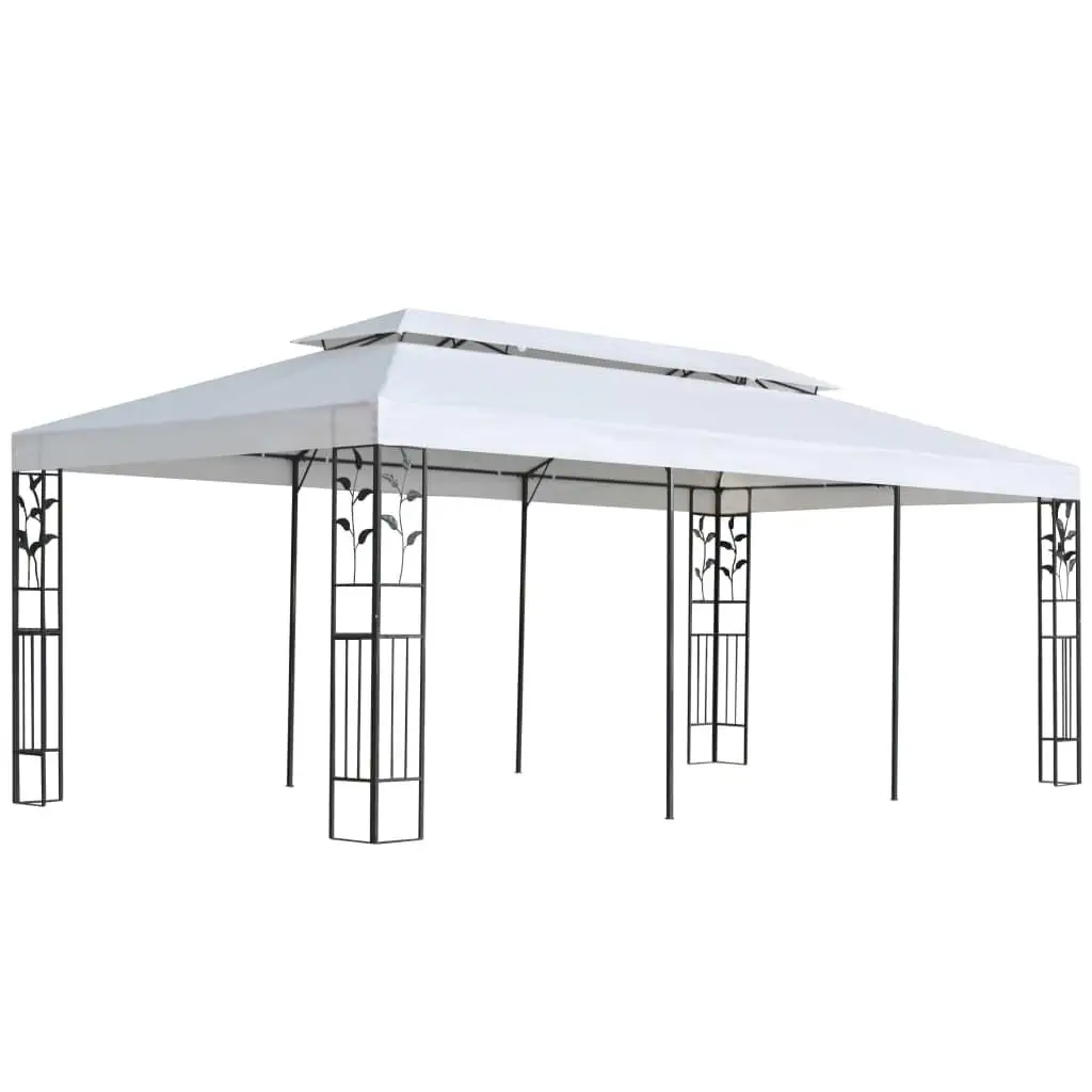 Large 9.8'x19.7' White Gazebo for Outdoor Events, Parties & Gatherings - Durable Canopy Shelter