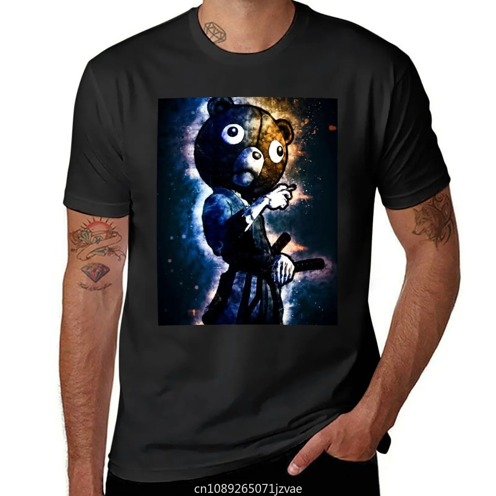 Jinno Afro Samurai T-Shirt plus sizes anime clothes tshirts for men