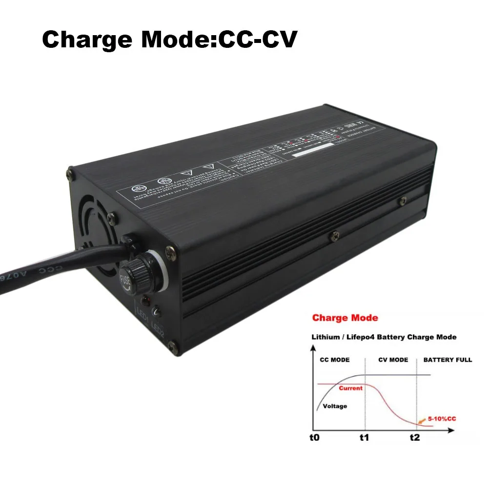 300W 7S 24V 10A 10S 36V 6A 13S 48V 52V 5A 60V 4A Li-ion Charger 29.4V 42V 54.6V 58.8V 67.2V Lithium Battery Fast Charger