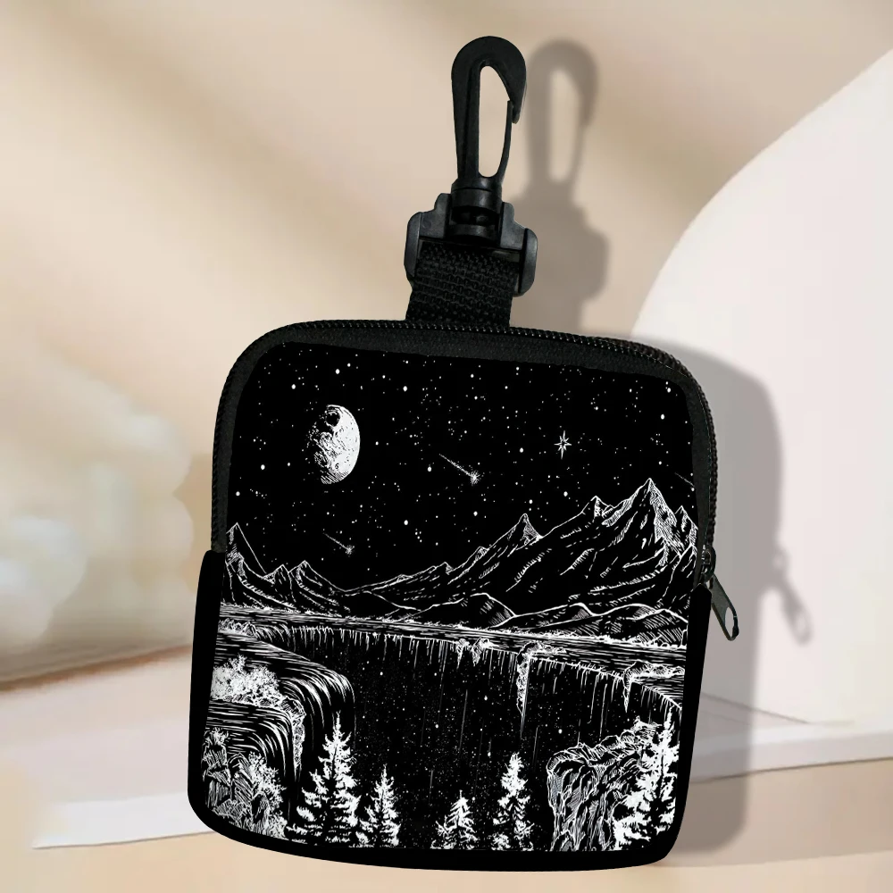 

Mountain Forest Sunset Fashion Coin Purse Woman Small Change Money Bags Holder Wallet Mini Pouch Souvenir 8.1