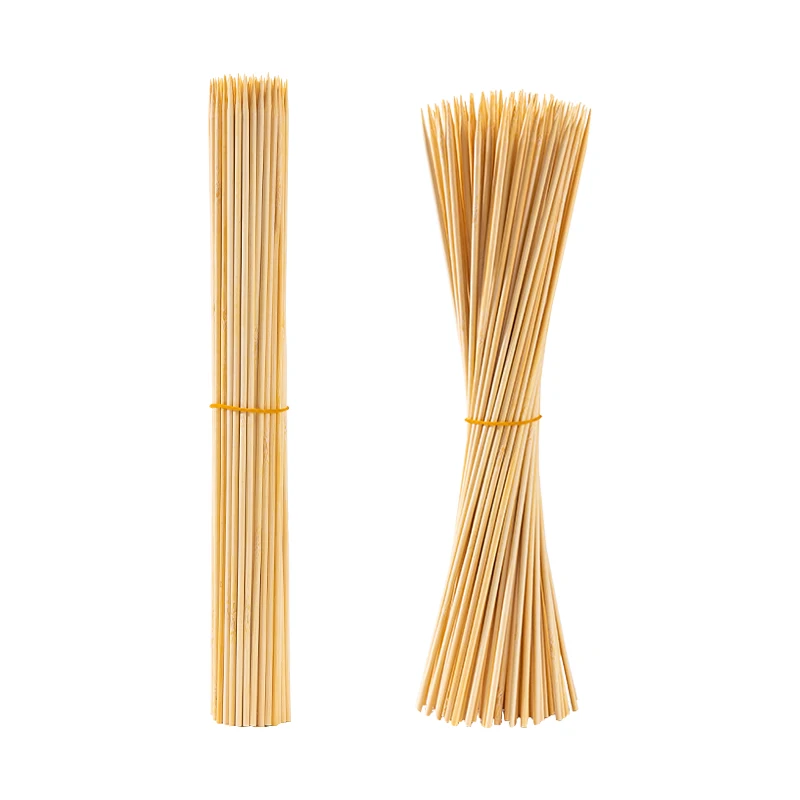 100 قطعة من أسياخ الشواء المصنوعة من الخيزران للاستعمال مرة واحدة من HeY LiLac - ناعمة ومرنة لأعواد شواية الشواء الخارجية #3