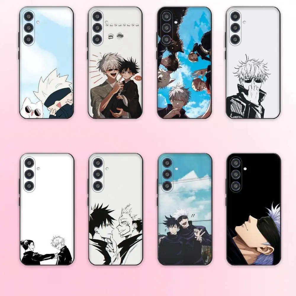 

Fushiguro Megumi Gojo Satoru Phone Case For Samsung Galaxy A73,A72,A71,A70,A53,A52,A51,Others Soft Black Cover