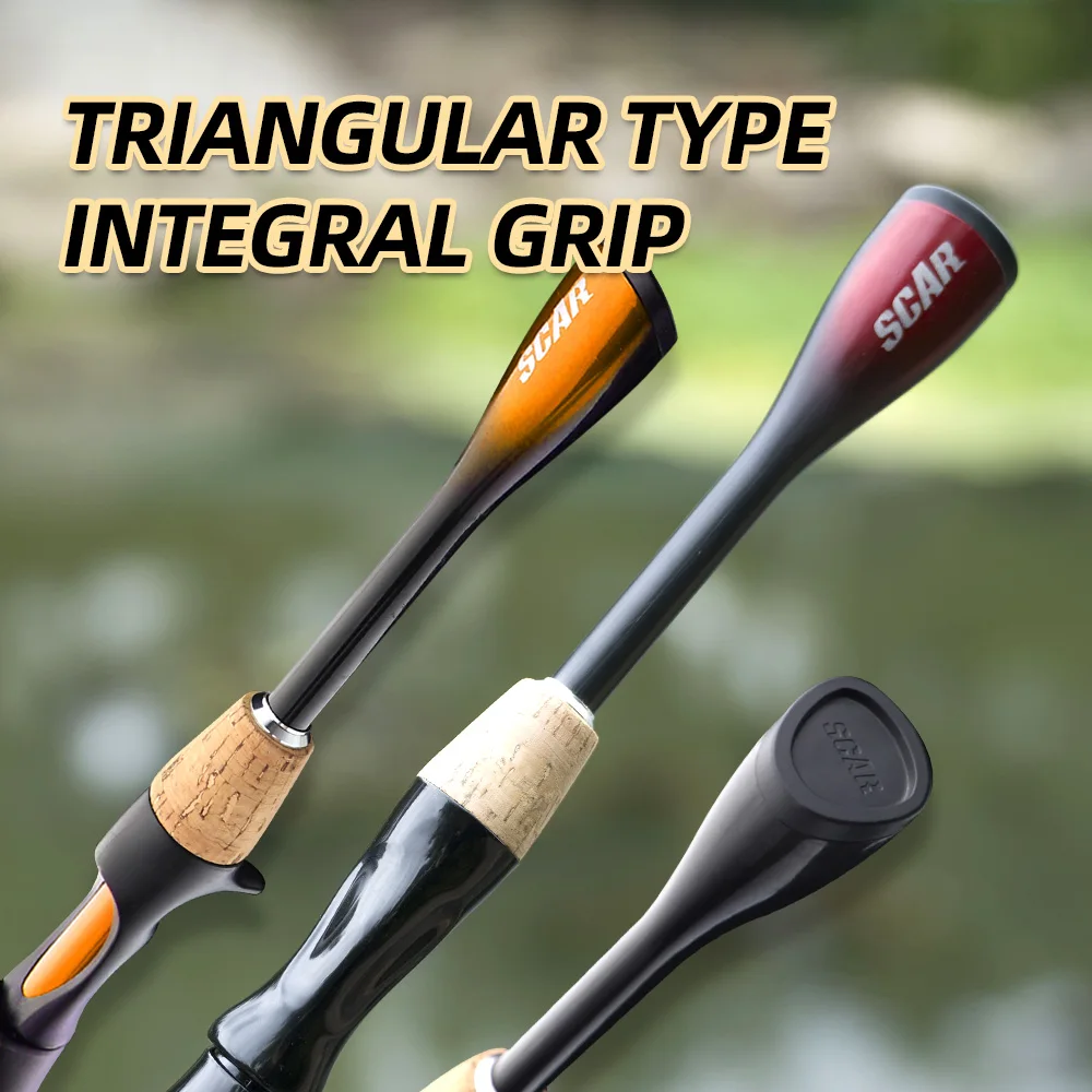 FISHINGFANS ORCA Ultralight UL 5' 5'6 6' Solid Tip Taper Handle Trout Lake River 1-6g 2-8lb Spinning Casting Fishing Rod