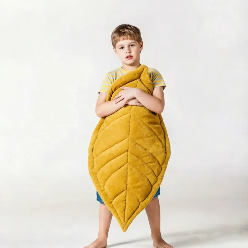 Children's Crawling Cushion Baby Soft Skin Leaf Pattern High Quality Play Gyms Mat Early Education Enlightenment Plant Cognition