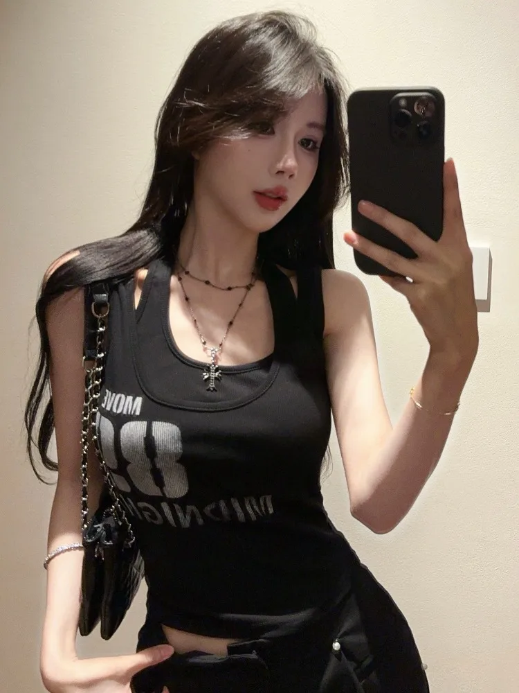 Irregular Halter Neck Crop Top Women's Outerwear Summer American Hot Girl Tube Top Thai Unique Style Short Length Korean Style - view 4