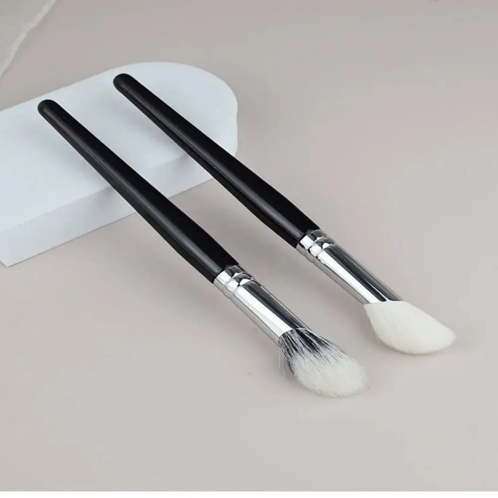 

Goat Hair Stippling Makeup Brush High Quality Multi-functional Contour Makeup Brushes Natural Soft Bevel Blush Make Up Brushes