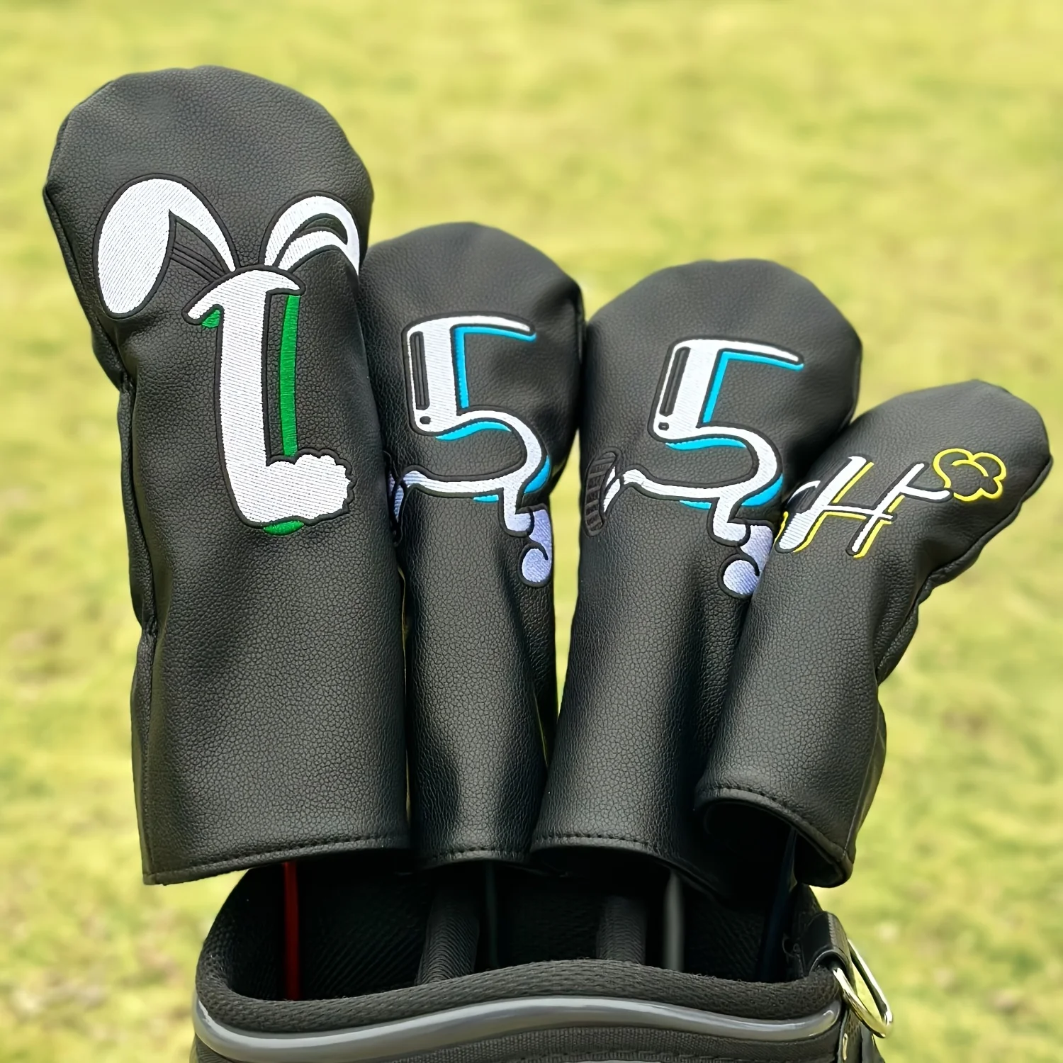capas-para-tacos-de-golfe-com-design-de-notas-musicais-para-driver-fairway-e-hibridos-1-ou-4-pecas--capas-divertidas-para-a-cabeca-do-taco-de-golfe