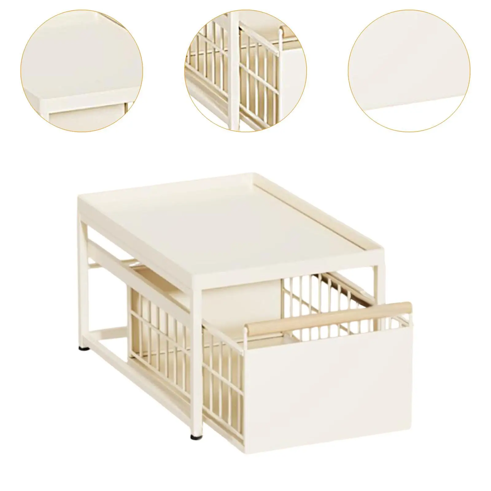 under Sink Rack Multipurpose Spice Rack Notebook Bookshelf Organizer