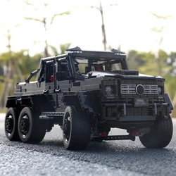 AMG 6x6  Off Road Vehicle  MOC High-Tech SUV Car Building Blocks Bricks DIY Toys Gifts for Children