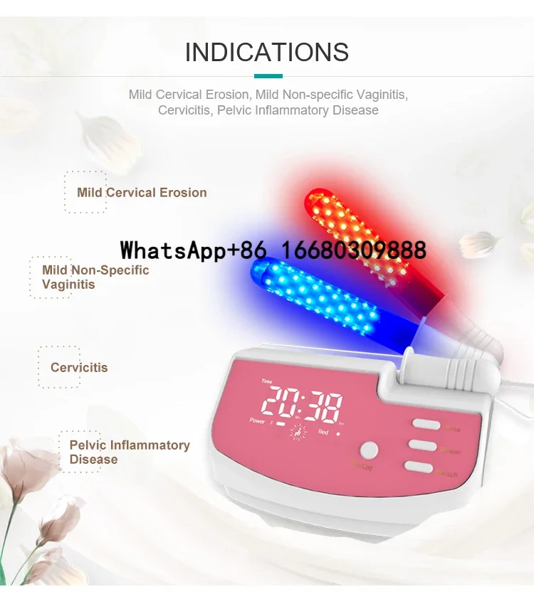 

Gynaecological Combining Blue and red Light Anti-inflammatory Vaginal Therapy Medical Device