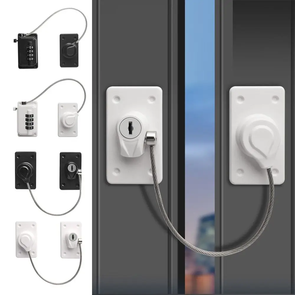 

Anti-pinch Hand Safety Lock No Drilling Adjustable Refrigerator Door Coded Lock Unisex Protection Cabinet Lock for Home