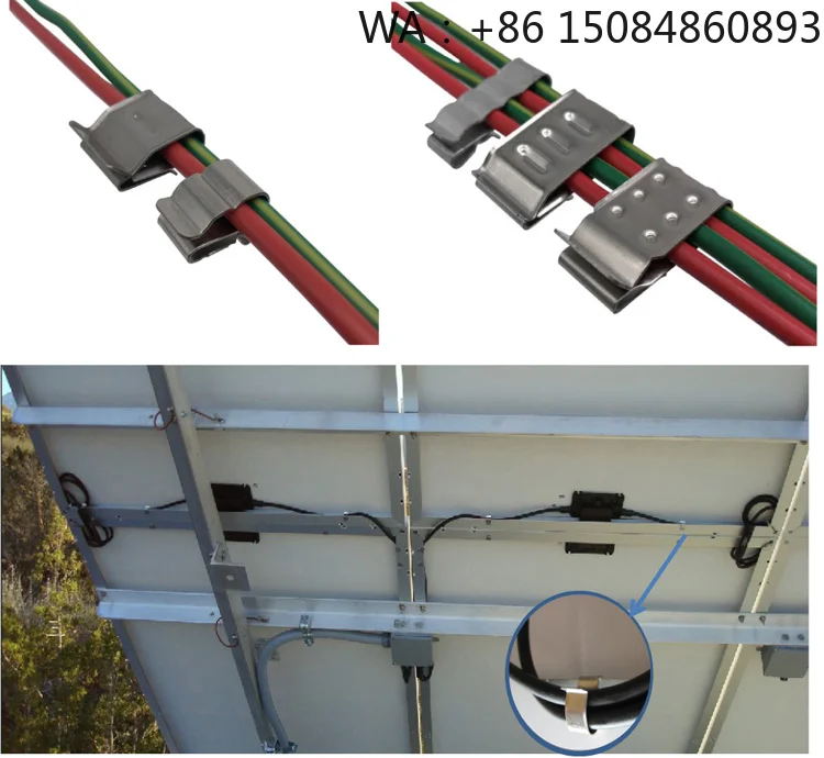 Australia Standard Stainless Steel PV Mount Cable Clip, Complete Wire Management Accessories, Matching Parts for Australian Stan