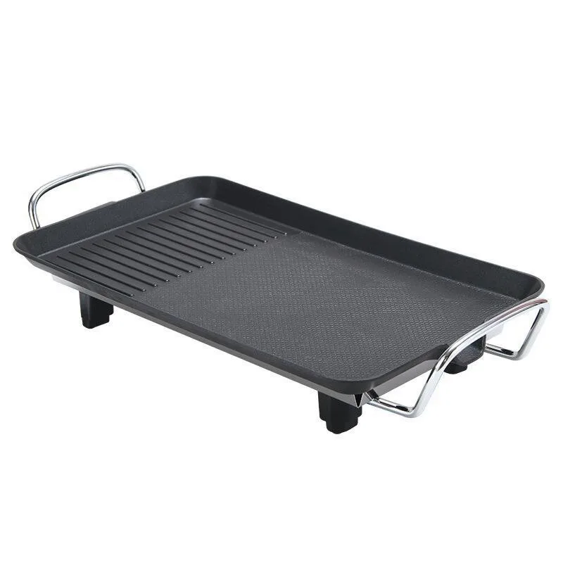 110 Volt Smokeless Electric Grill, Multi-functional Non-stick Barbecue Pan, Suitable for Kebabs, Fish, Household Models