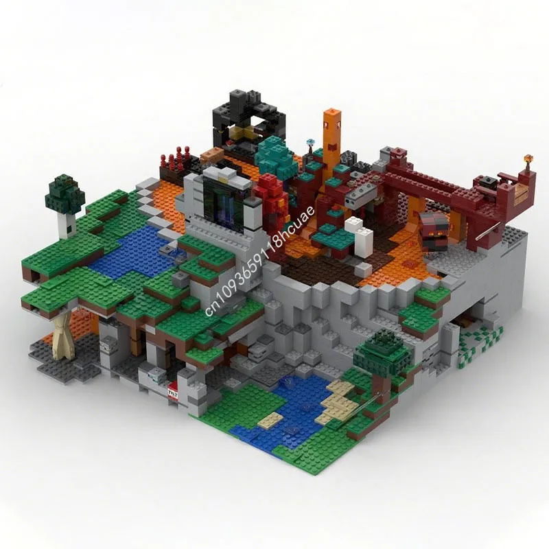 

3244 шт. MOC UCS Pixel World Диорама Модель Строительные блоки Ремесленные игрушки Архитектурный кирпич DIY Сборка Образование Рождественские подарки