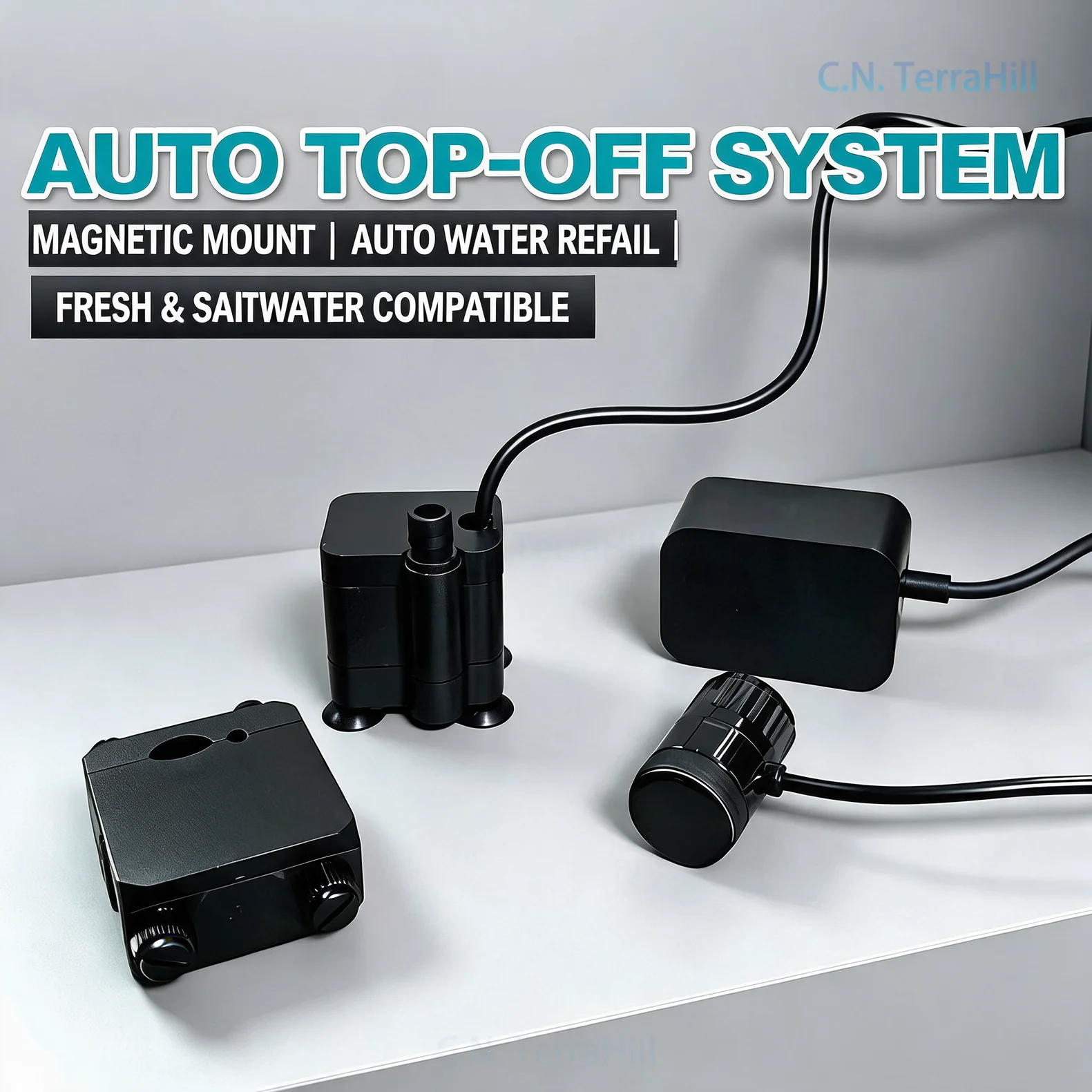 Smart Auto Water Pump Electronic Water Replenisher with Solenoid Valve for Freshwater and Saltwater Aquarium