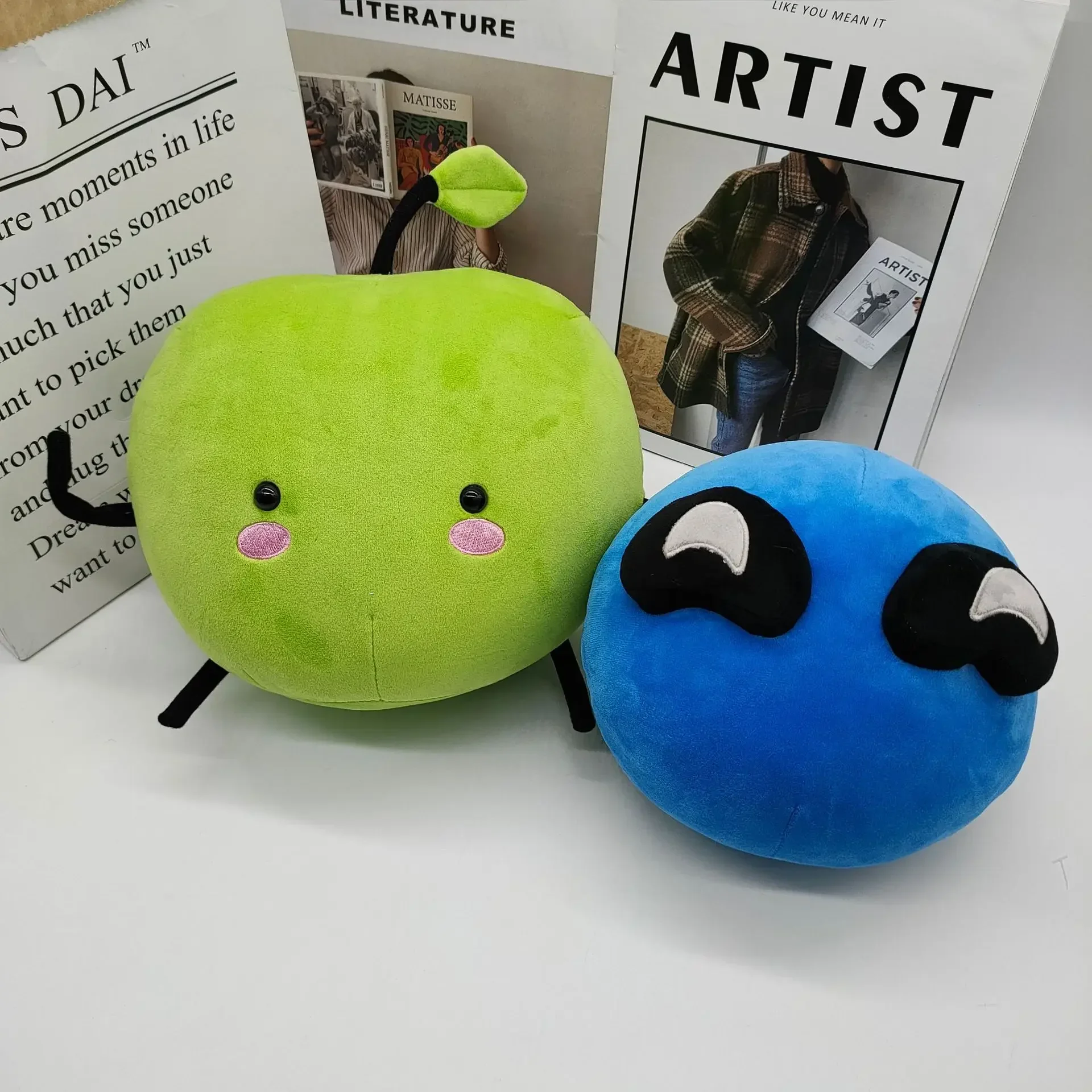 

Pwa Ball Plush Stardew Valley Junimo Plush Green Apple Yellow Apple Blue Apple Plush Sofa Pillow Decoration Ornaments Kid Gifts