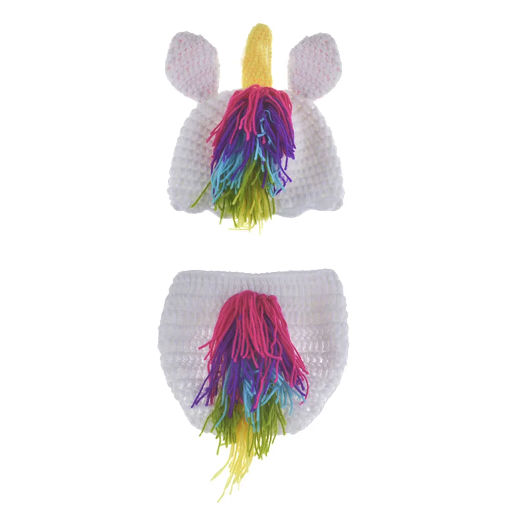 

Photography Suit Infant Props Elephant Costumes Baby Outfits Hand Knitting Woolen Hat Thick Material Construction Comfort Warmth