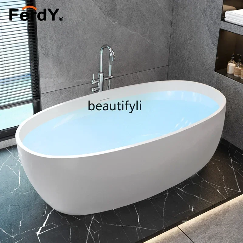 Q178 CC  Independent thin-edged European acrylic bathtub Household deep soaking bath 1.4m/1.7m