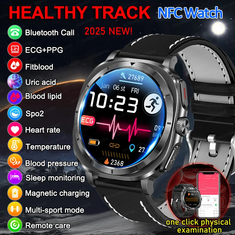 

New Men Women Smart Watch Health Blood Pressure Oxygen Sport Fitness Tracker Watches 7 Call ECG Smartwatch For android IOS Men