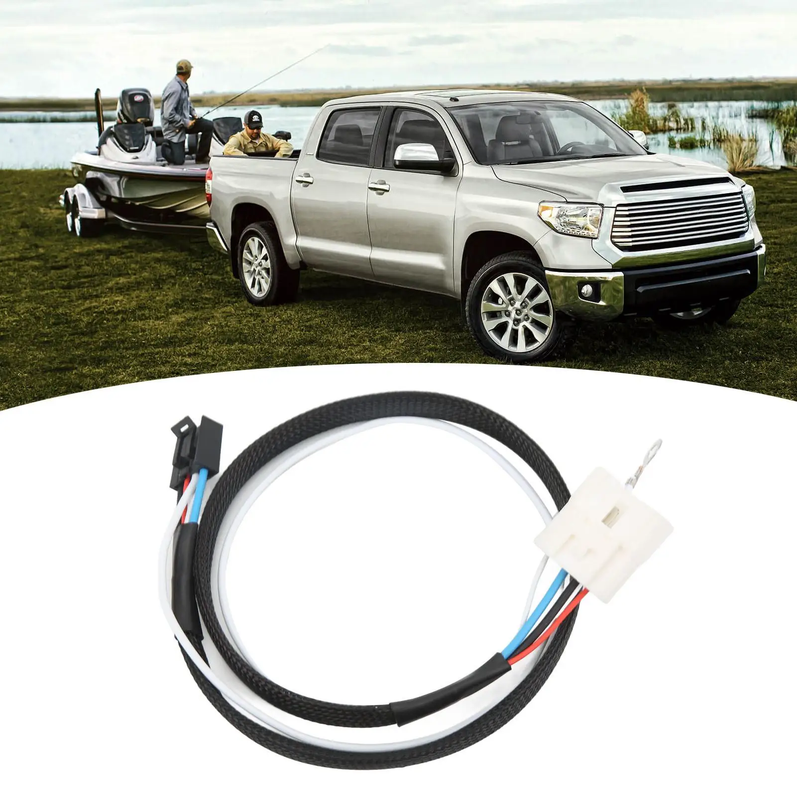 3031 P Trailer Brake Controller Harness Brake Control Wiring Harness Nylon Sleeve 32in Long Plastic Shell for auto RV