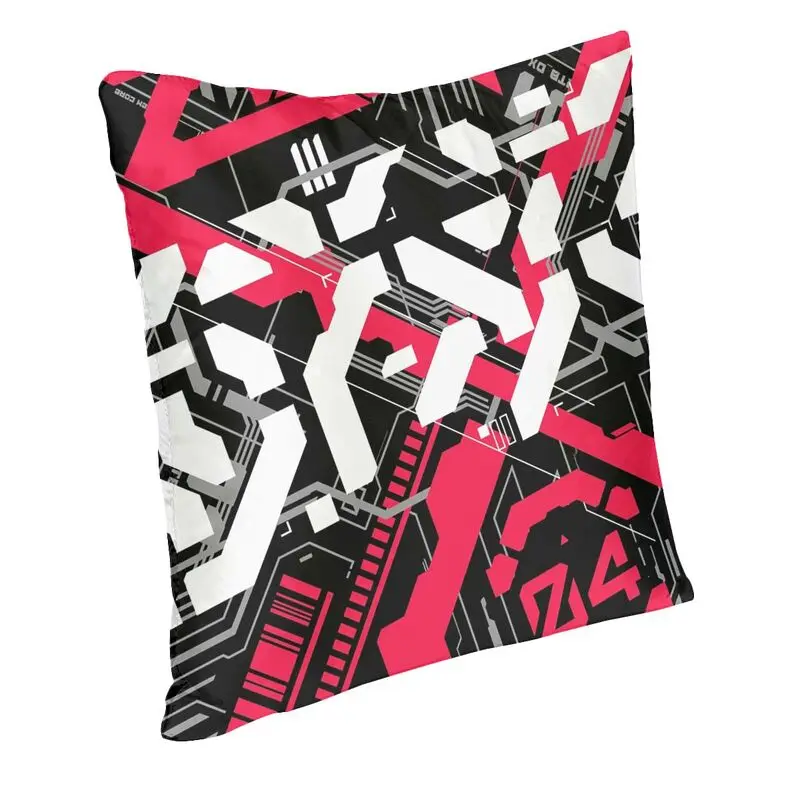 Techwear Pilot Zero Square Pillow Case Decoration Cushion Cover Throw Pillow for Car Double-sided Printing