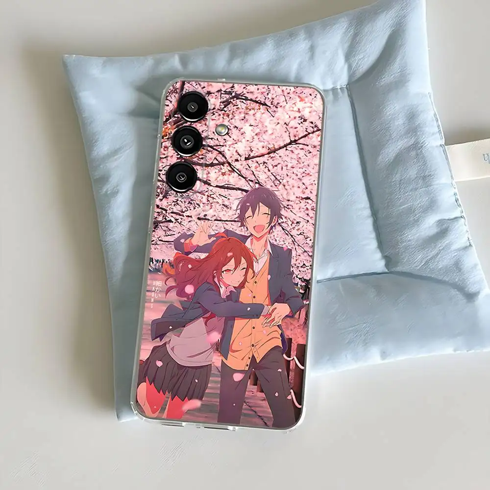 حافظة هاتف أنيمي H-Horimiya لهاتف سامسونج S30,23,21,22,20, FE lite,S10,9,8,7 PIus Note20 Ultra شفافة #5