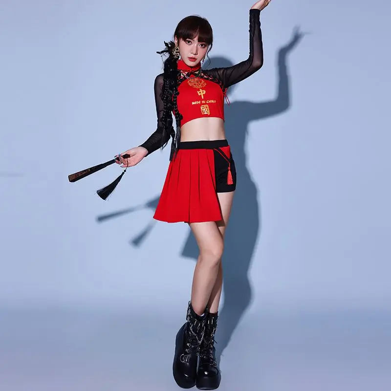 Costume de danse chinoise DN pour adultes, Gelhop sexy, Chine-Chic, Hip-Hop