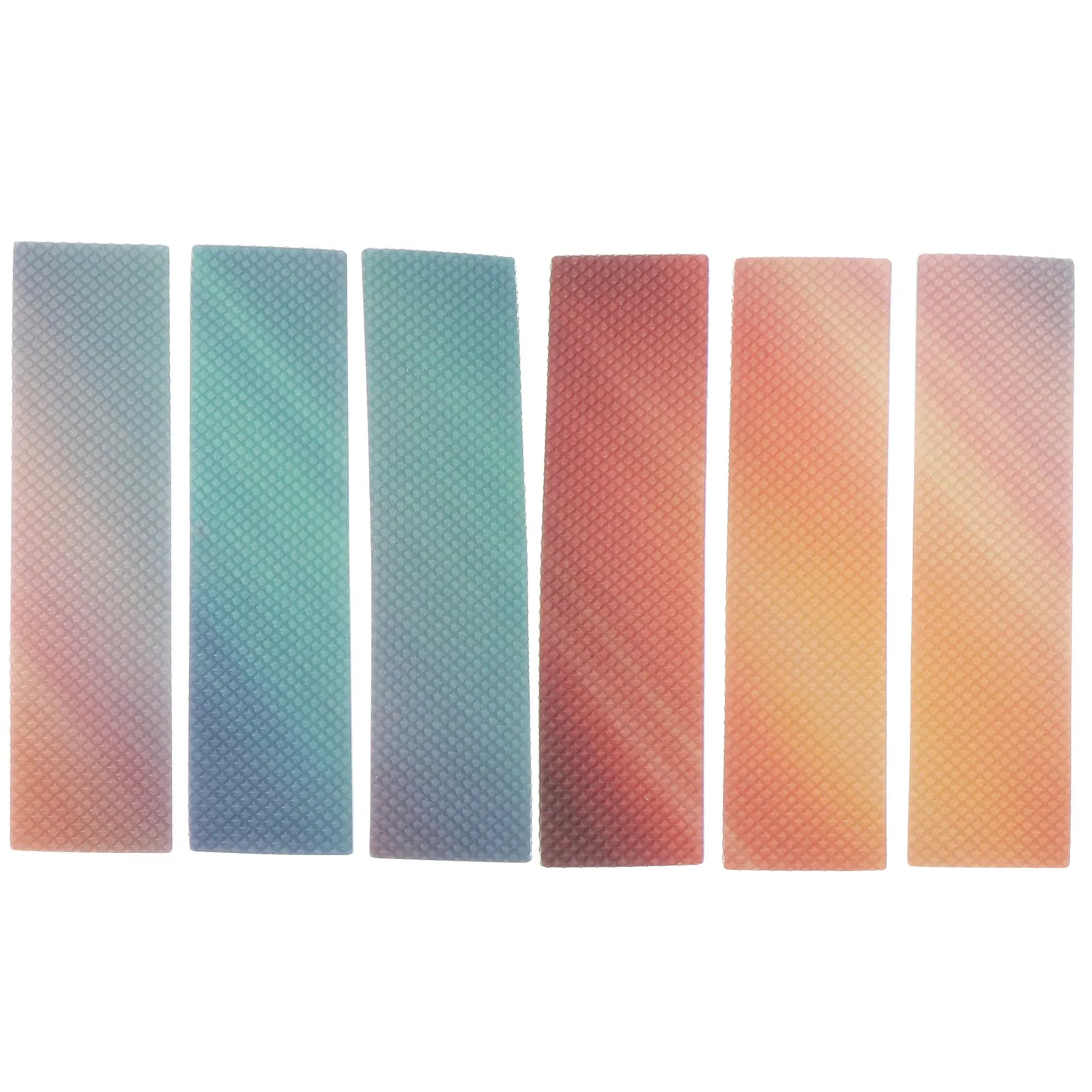 

Набор из 6 сенсорных полосок для снятия стресса: разноцветные, с шероховатой текстурой, клейкие, успокаивающие наклейки для телефона, стола, ноутбука, для релаксации