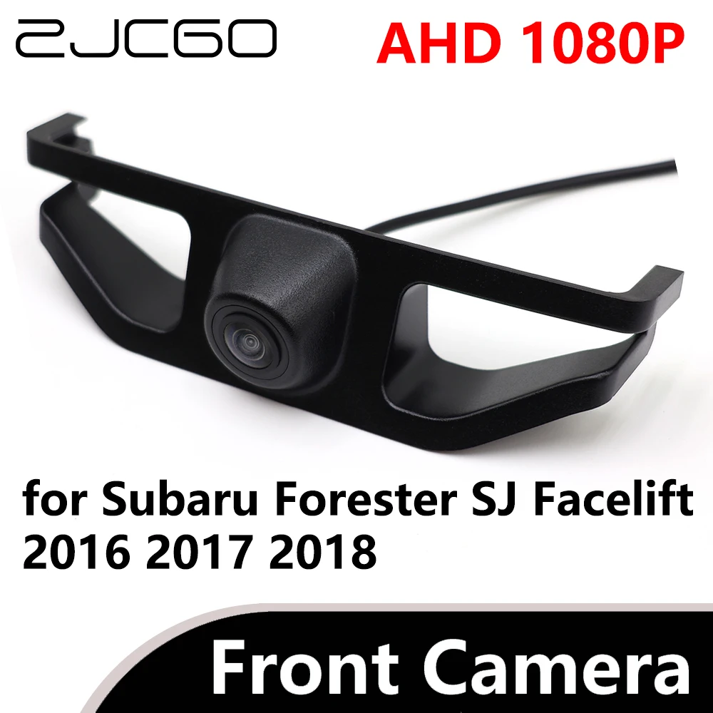 

ZJCGO AHD 1080P CVBS 480P 170° Car Parking LOGO Front View Camera waterproof for Subaru Forester SJ Facelift 2016 2017 2018