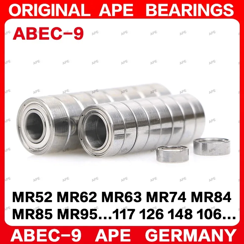10pcs ABEC-9 Germany Bearing R2 R2-5 R3 R168 R188 R156 R166 R1212 R1810 R1-5 R133 R155 ZZ -2Z APE Bearings