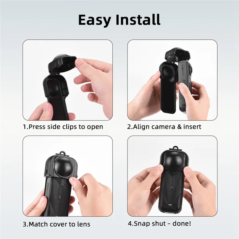 【Sleek Design】Gimbal Lens Case Protector Cover For Insta360 X5 Sports Camera Accessories Anti-Scratch Shockproof Design
