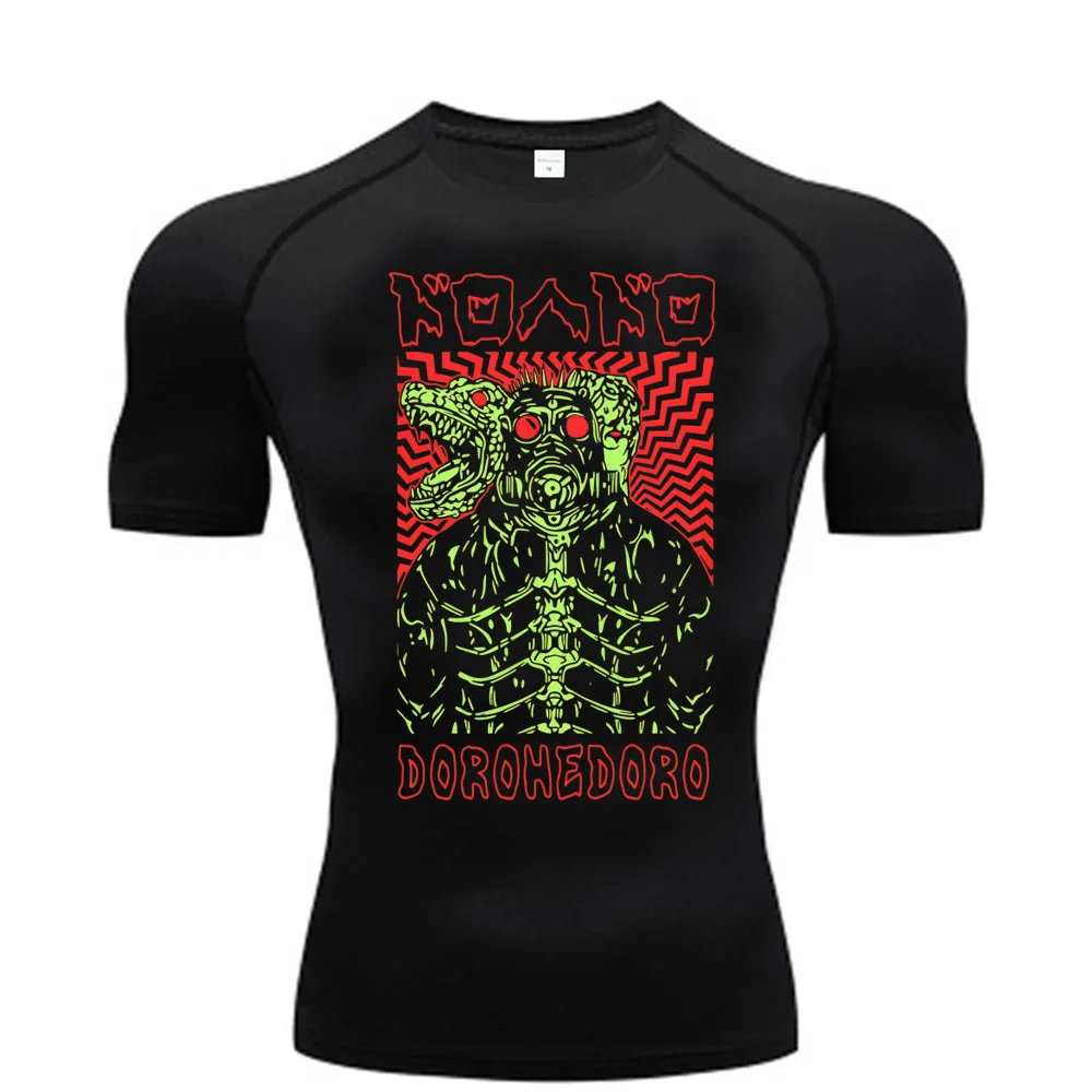 Dorohedoro t-shirt Quick-Dry compression shirt y2k kawaii 80s Psychedelic japanese Psychedelic funny scene  grunge dollette