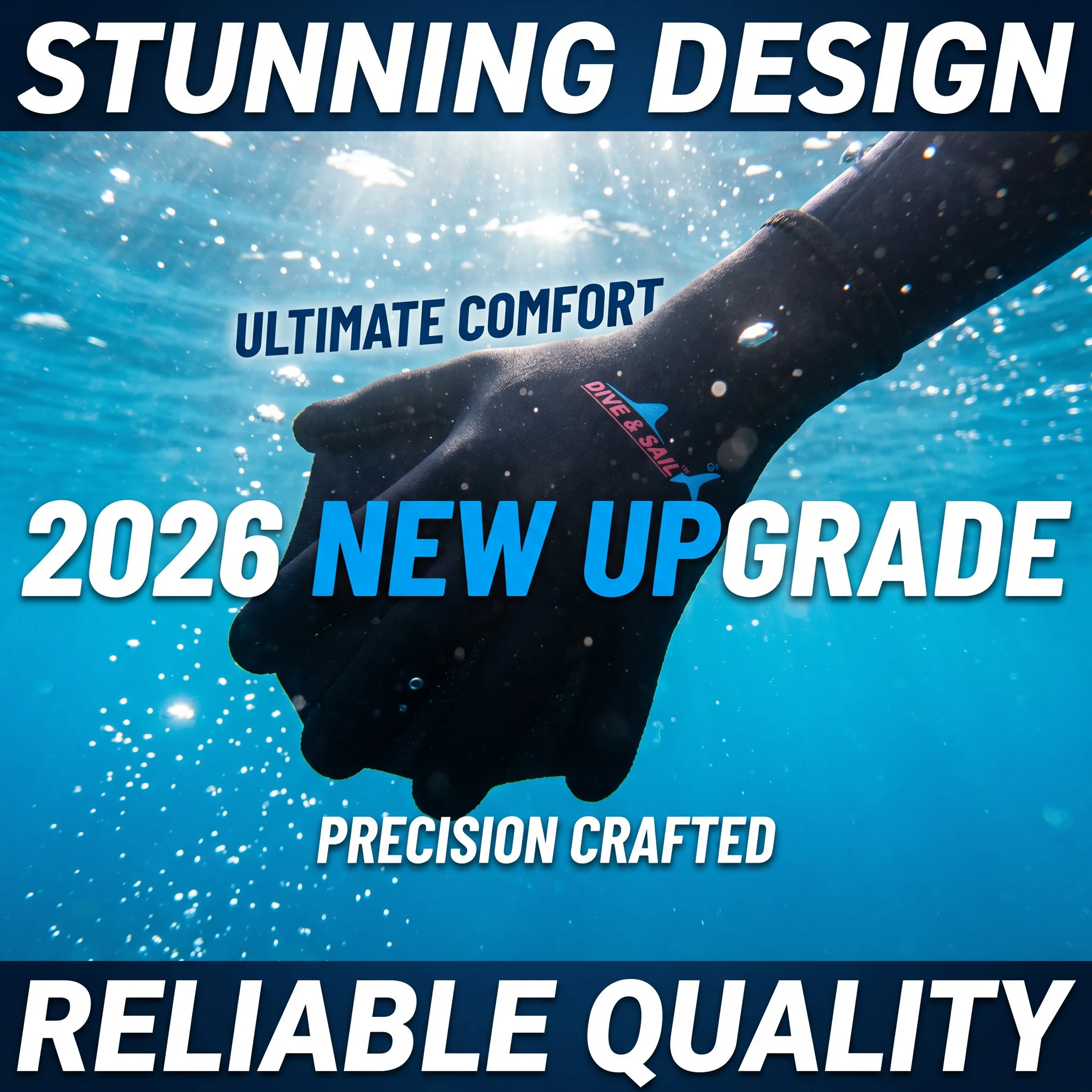 2026 New Upgrade Neoprene Webbed Swim Gloves Water Sports Hand Fins Training Fit Gloves For Diving Surfing Pool Activities