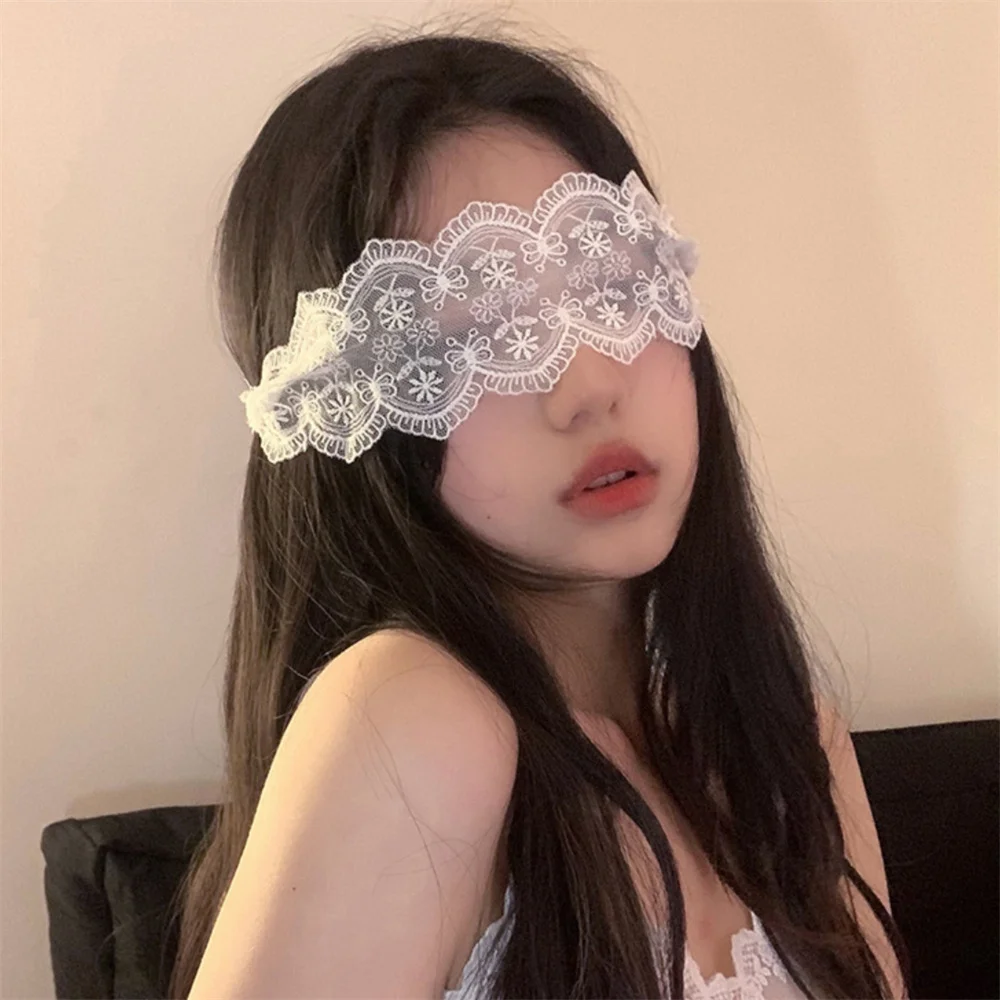 Blindfold Lace Eye Mask Eye Cover Black Mask Patch For Prom Masquerade Cosplay