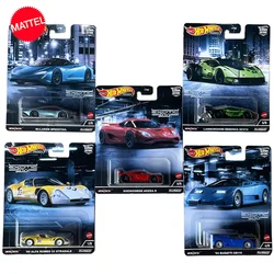 Original Hot Wheels Premium Car Culture esotico Envy Diecast 1:64 Voiture Alfa Romeo Bugatti Lamborghini ragazzi giocattoli per bambini