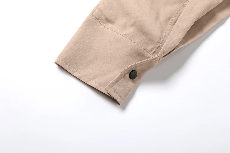 Weird Puss Damenjacke mit einreihigem Knopfverschluss, klassischer Rollkragen, langen Ärmeln, Patchwork-Design, schick, lässig, Streetwear, kurzer Mantel – Detail 8