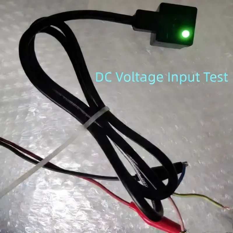 

MPM Integrated Solenoid Valve Coil Plug Terminal Terminal Box Connector Din43650A Pin 18mm 4 Holes ACDC Indicator 1M Power Cord