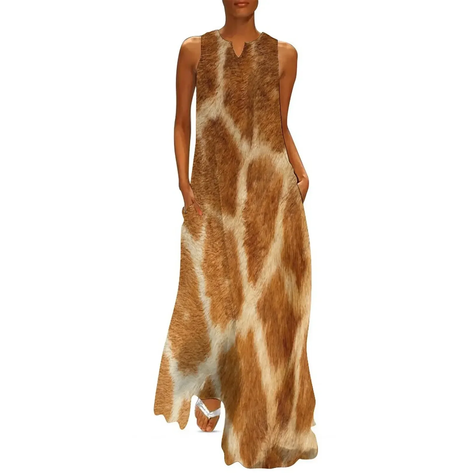 

Giraffe Print Animal Skin Fur Pattern Long Dress prom dresses Party dresses for women prom dresses 2025 gala Dress