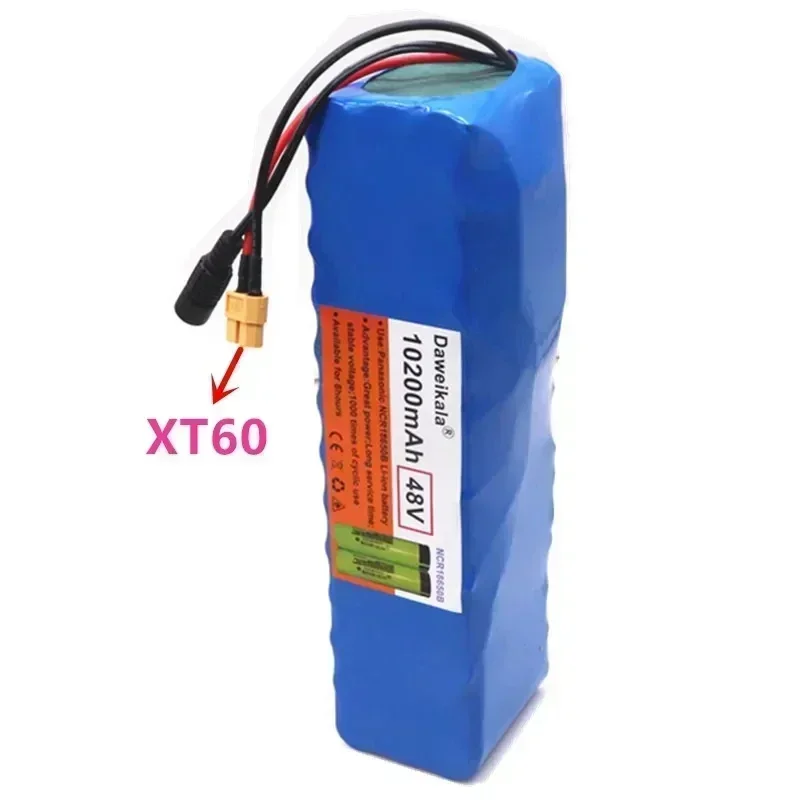 100% original 18650 48V 13S3P 10200mAh 1000W lithium-ion battery with BMS+54.6V charger