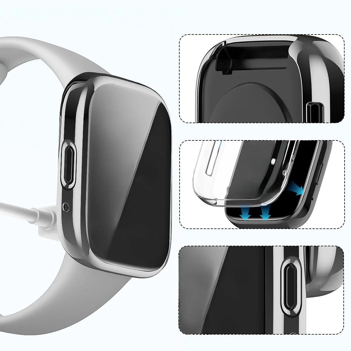 Screen Protector Cover for Xiaomi Redmi Watch 3 Case TPU Soft Silicone Case Glass For Redmi Watch 3 Active/Lite Smart Watchband